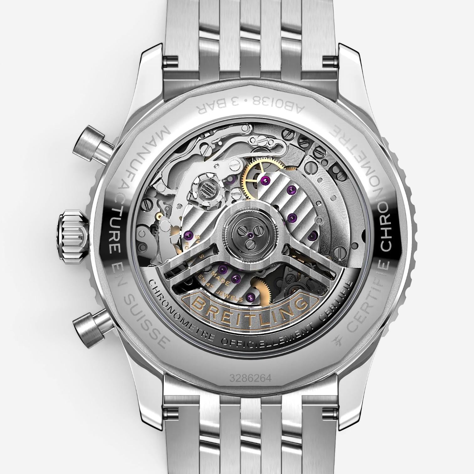 Breitling Navitimer Chronograph Stainless Steel Automatic Men's Watch AB0138211B