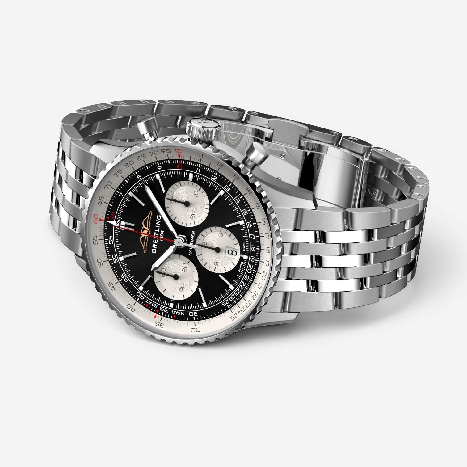 Breitling Navitimer Chronograph Stainless Steel Automatic Men's Watch AB0138211B