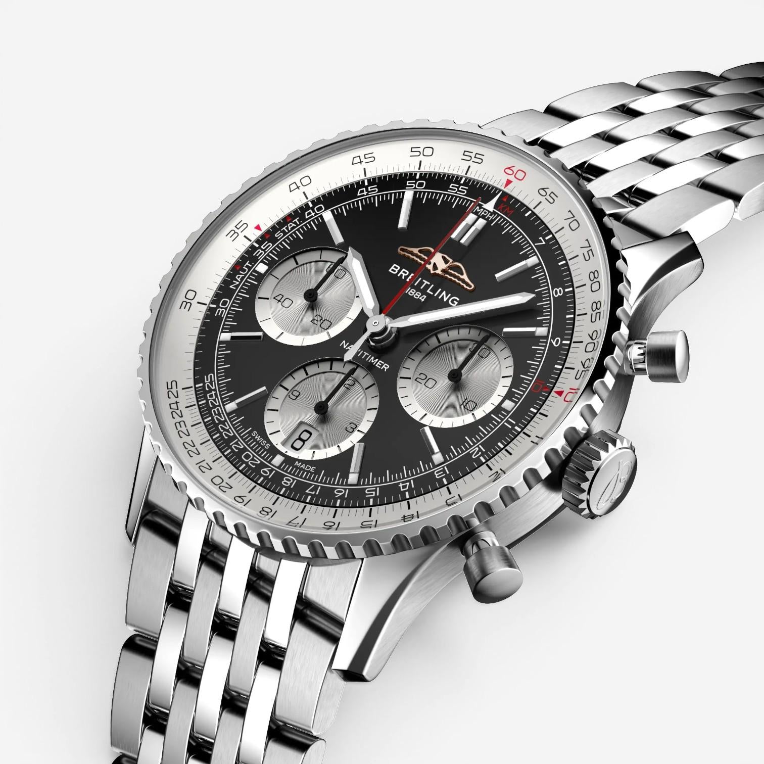 Breitling Navitimer Chronograph Stainless Steel Automatic Men's Watch AB0139211B