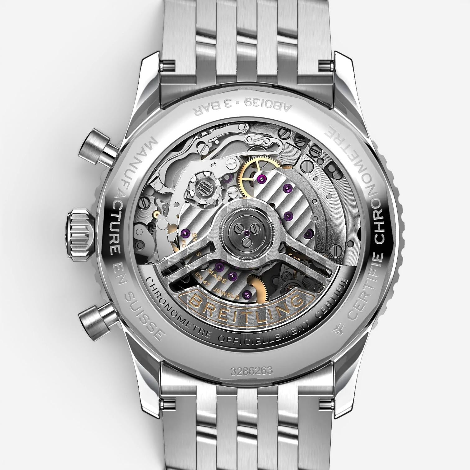 Breitling Navitimer Chronograph Stainless Steel Automatic Men's Watch AB0139211B
