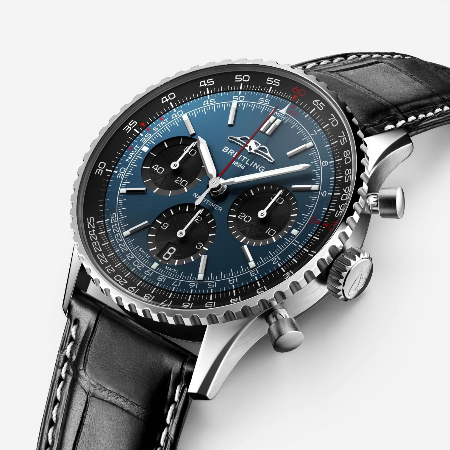 Breitling Navitimer Chronograph Stainless Steel Automatic Men's Watch AB0139241C