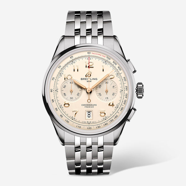 Breitling Premier B01 Chronograph Stainless Steel Automatic Men's Watch AB0145211G1A1