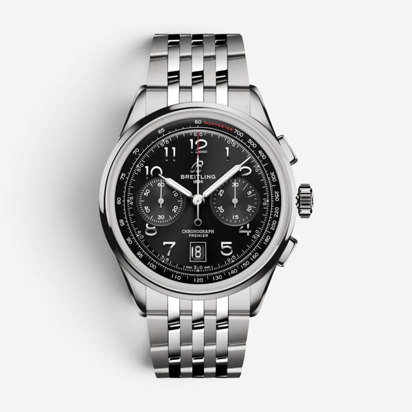 Breitling Premier Chronograph Stainless Steel Automatic Men's Watch AB0145221B1A