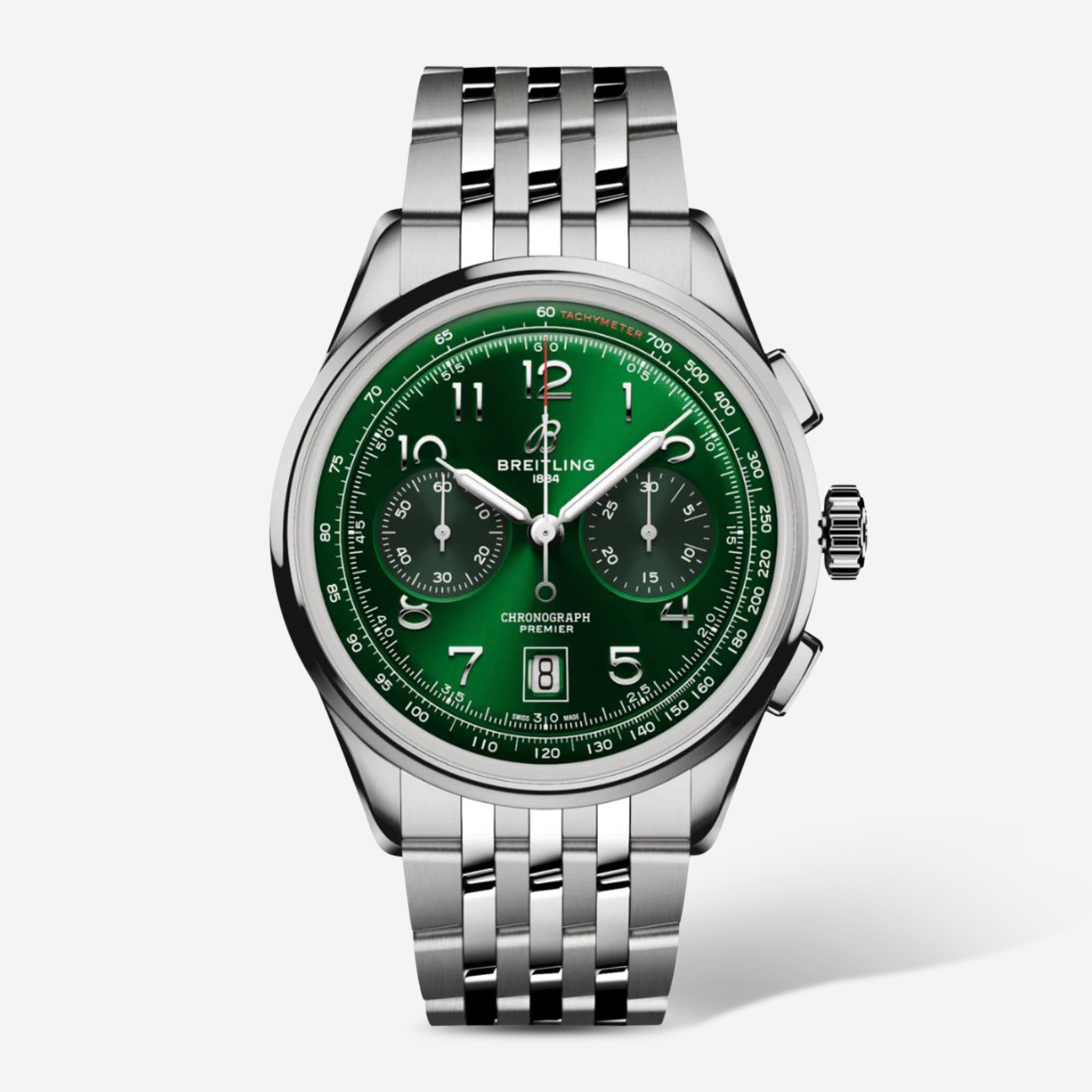 Breitling Premier B01 Chronograph Stainless Steel Automatic Men's Watch AB0145371L1A1