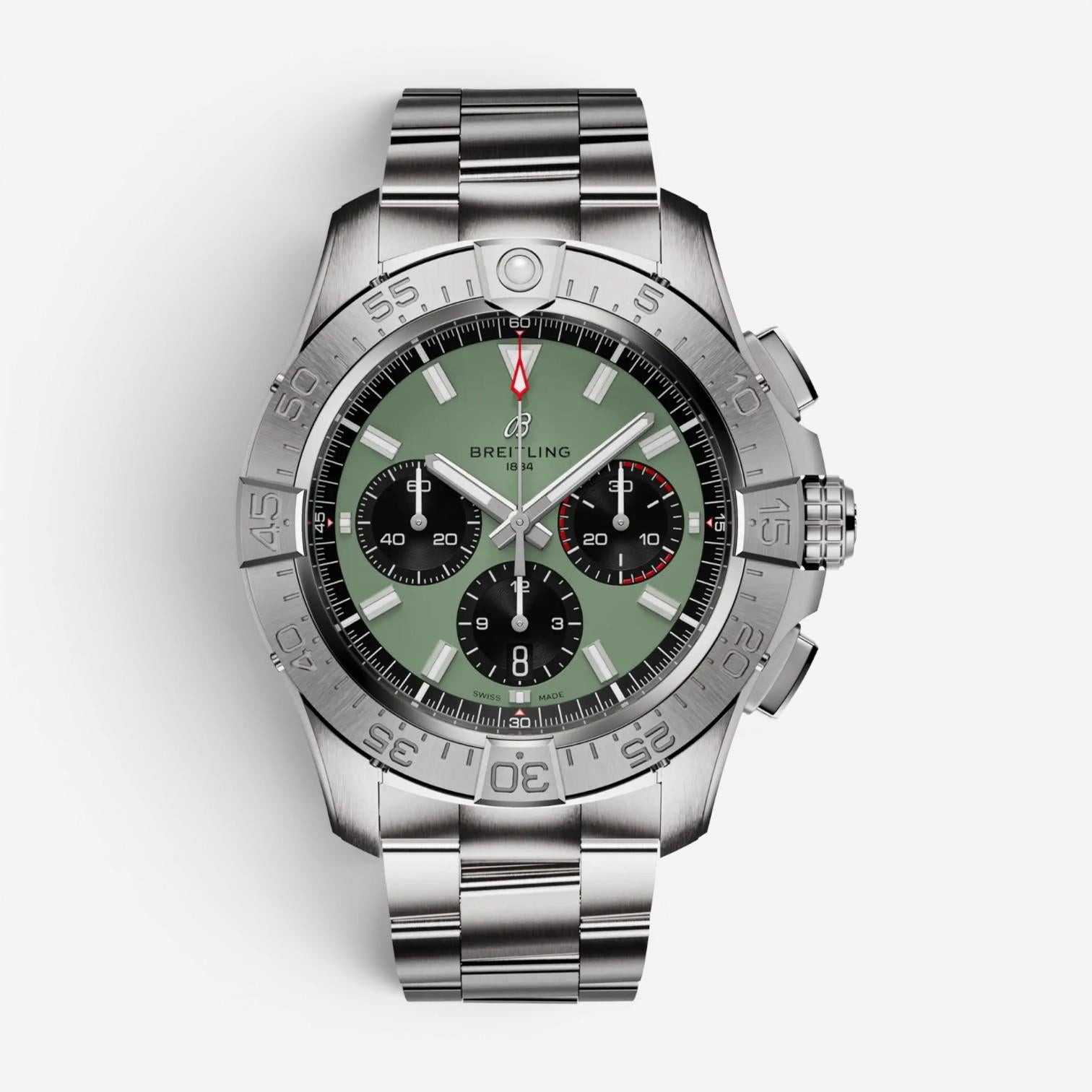 Breitling Avenger B01 Chronograph 44 Stainless Steel Automatic Men's Watch AB014