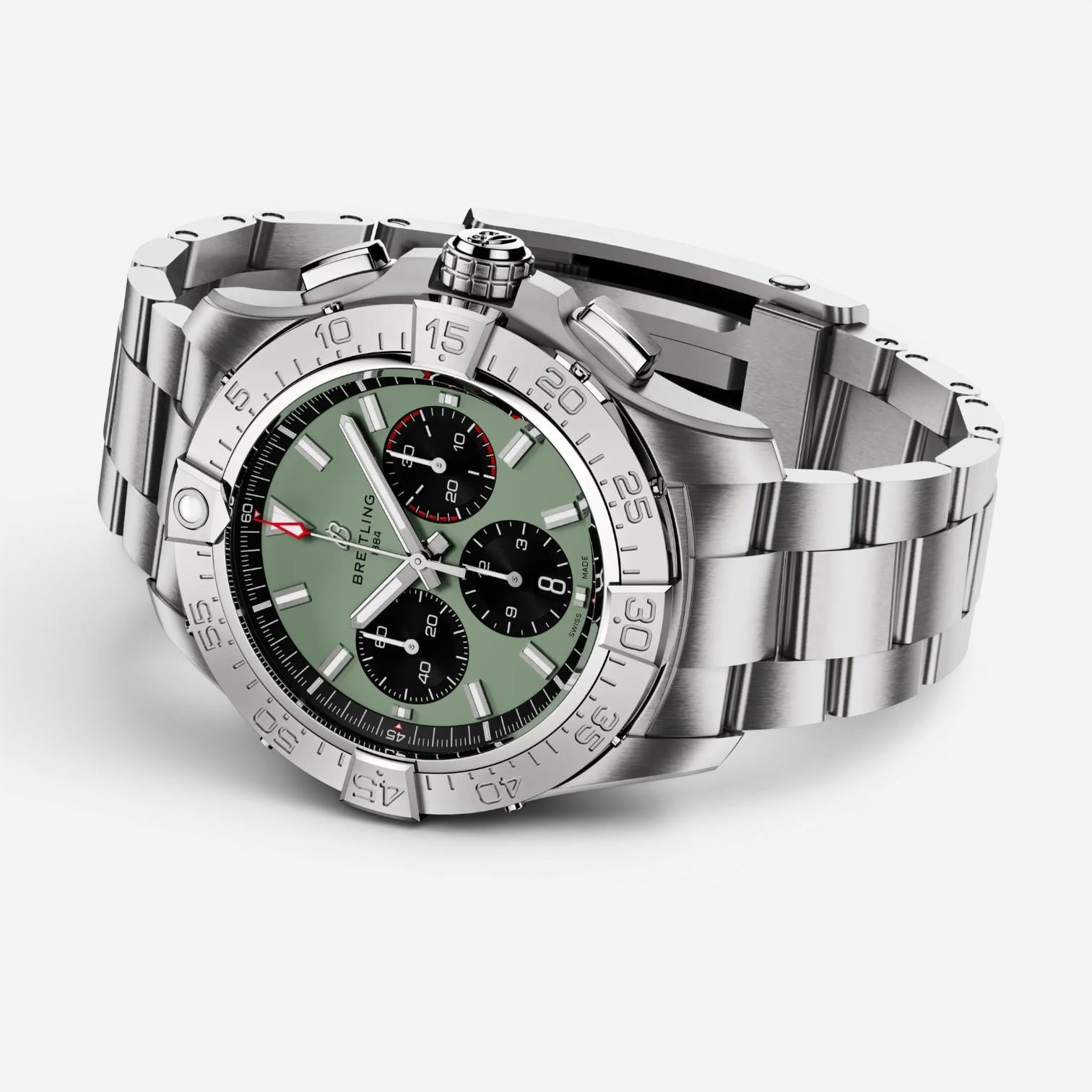 Breitling Avenger B01 Chronograph 44 Stainless Steel Automatic Men's Watch AB014
