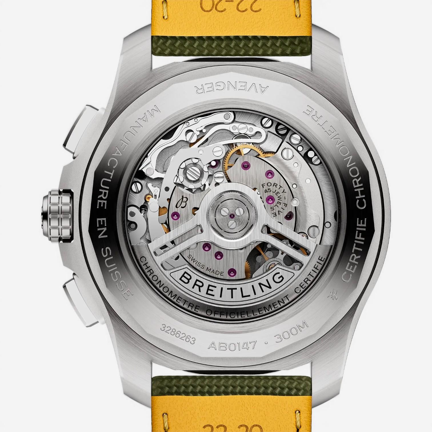 Breitling Avenger Chronograph Stainless Steel Automatic Men's Watch AB0147101L1X - THE SOLIST