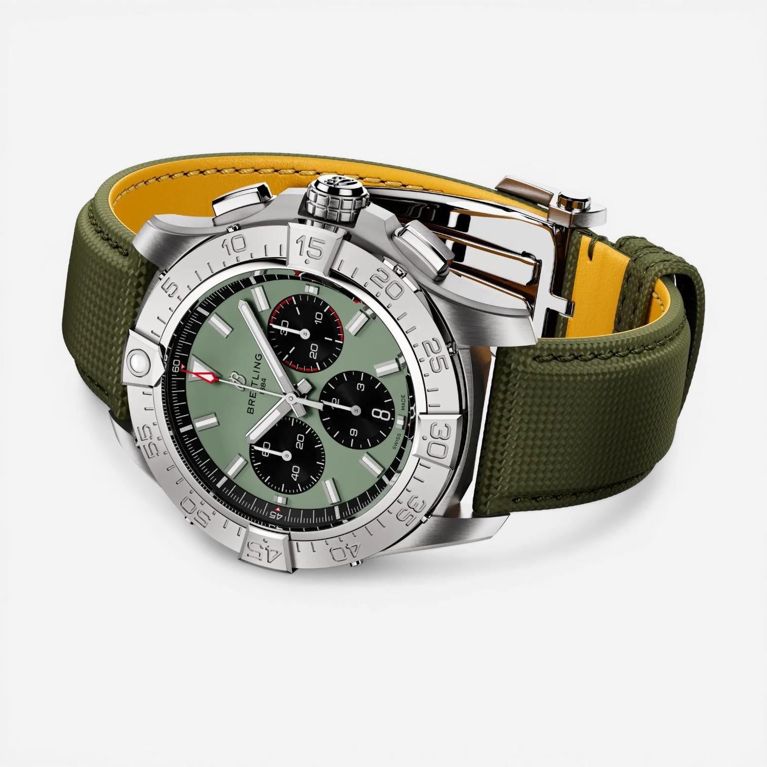 Breitling Avenger Chronograph Stainless Steel Automatic Men's Watch AB0147101L1X - THE SOLIST