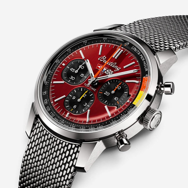 Breitling Top Time Chevrolet Corvette Stainless Steel Automatic Men's Watch AB01