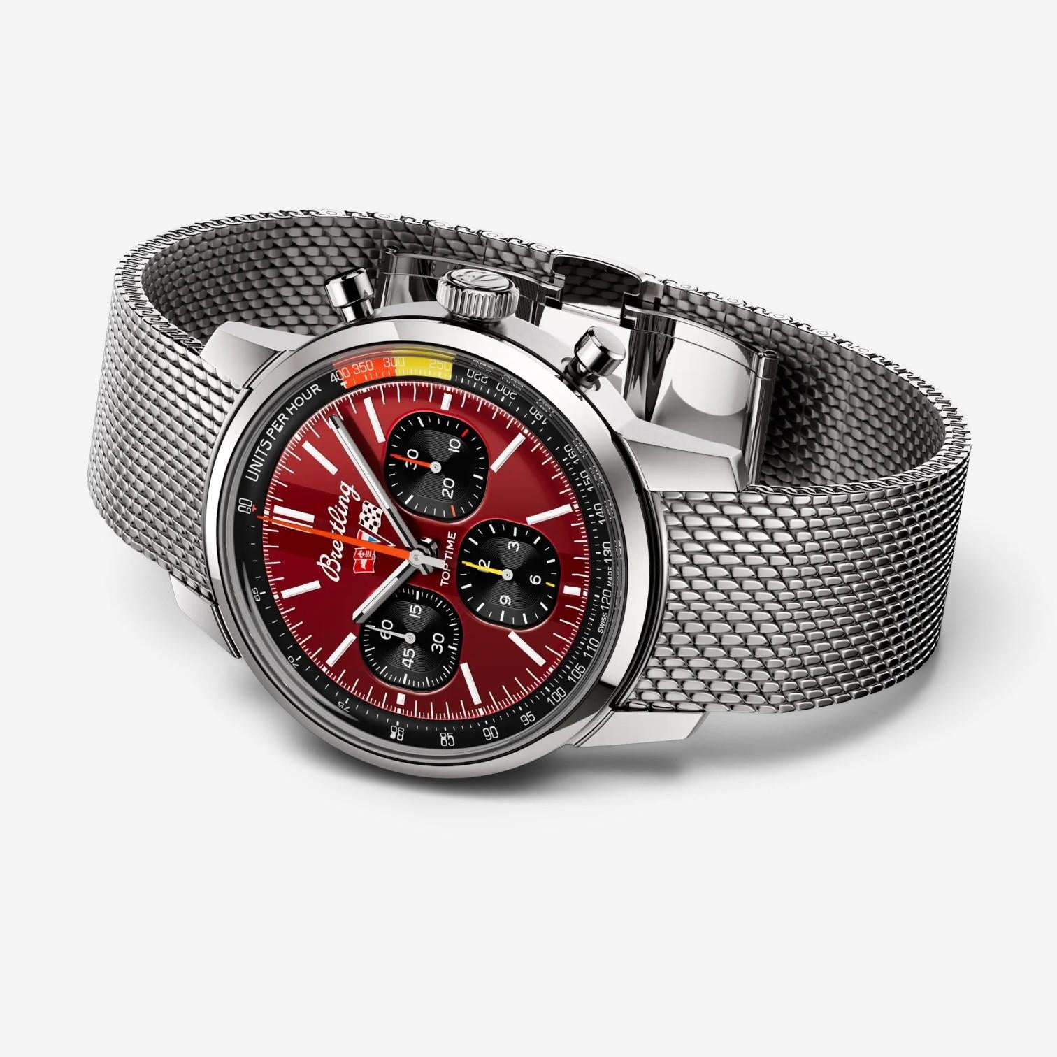 Breitling Top Time Chevrolet Corvette Stainless Steel Automatic Men's Watch AB01