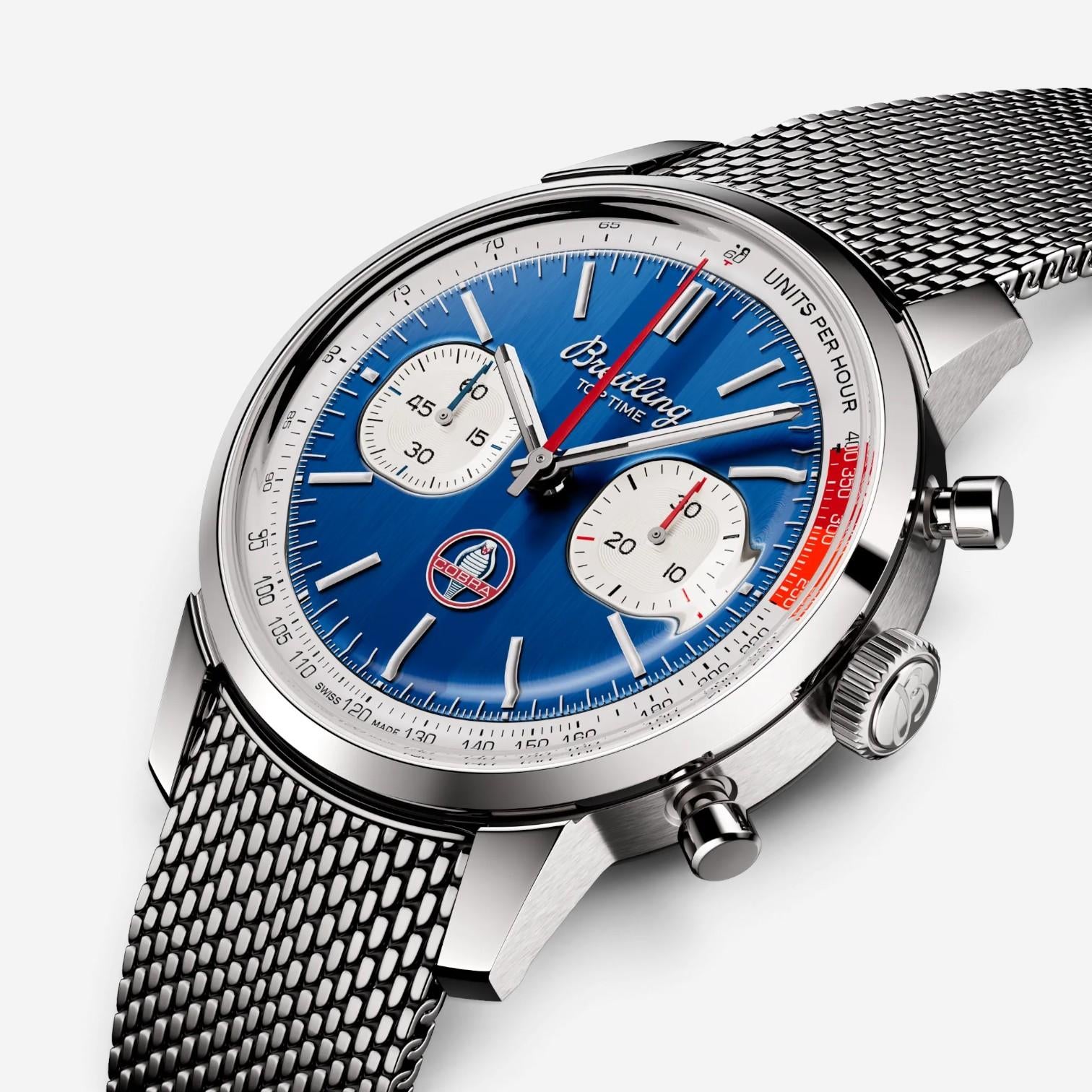 Breitling Top Time Shelby Cobra Stainless Steel Automatic Men's Watch AB01763A1