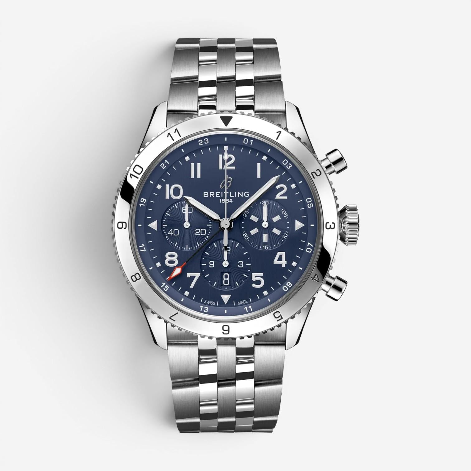 Breitling Tribute to Vought Corsair Stainless Steel Automatic Men's Watch AB0445