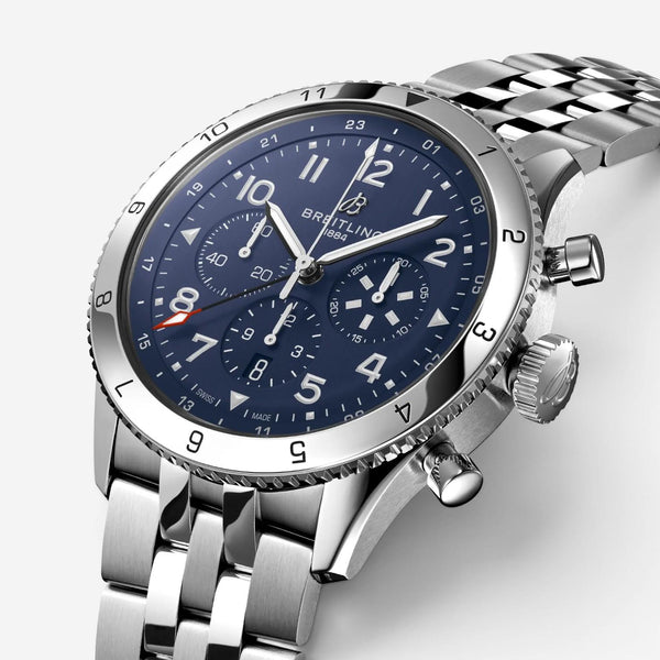 Breitling Tribute to Vought Corsair Stainless Steel Automatic Men's Watch AB0445