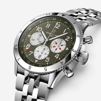 Breitling Classic Super AVI Stainless Steel Automatic Men's Watch AB04452A1L1A1