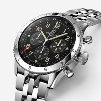 Breitling Classic AVI Super Mustang Stainless Steel Automatic Men's Watch AB0445