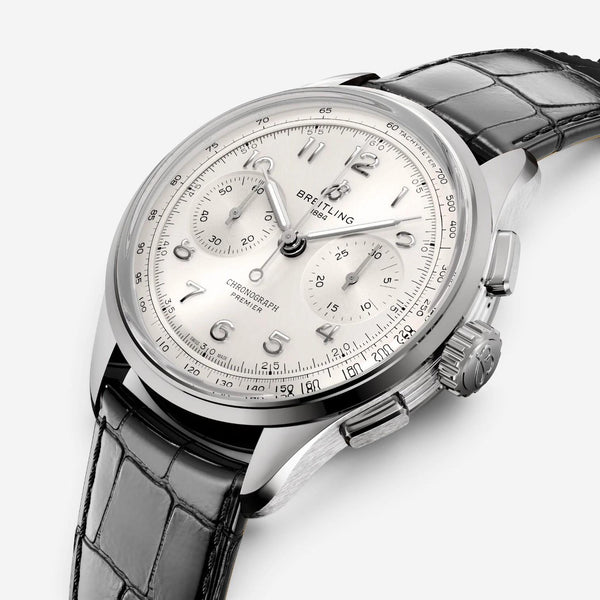 Breitling Premier B09 Chronograph Stainless Steel Manual Wind Men's Watch AB0930