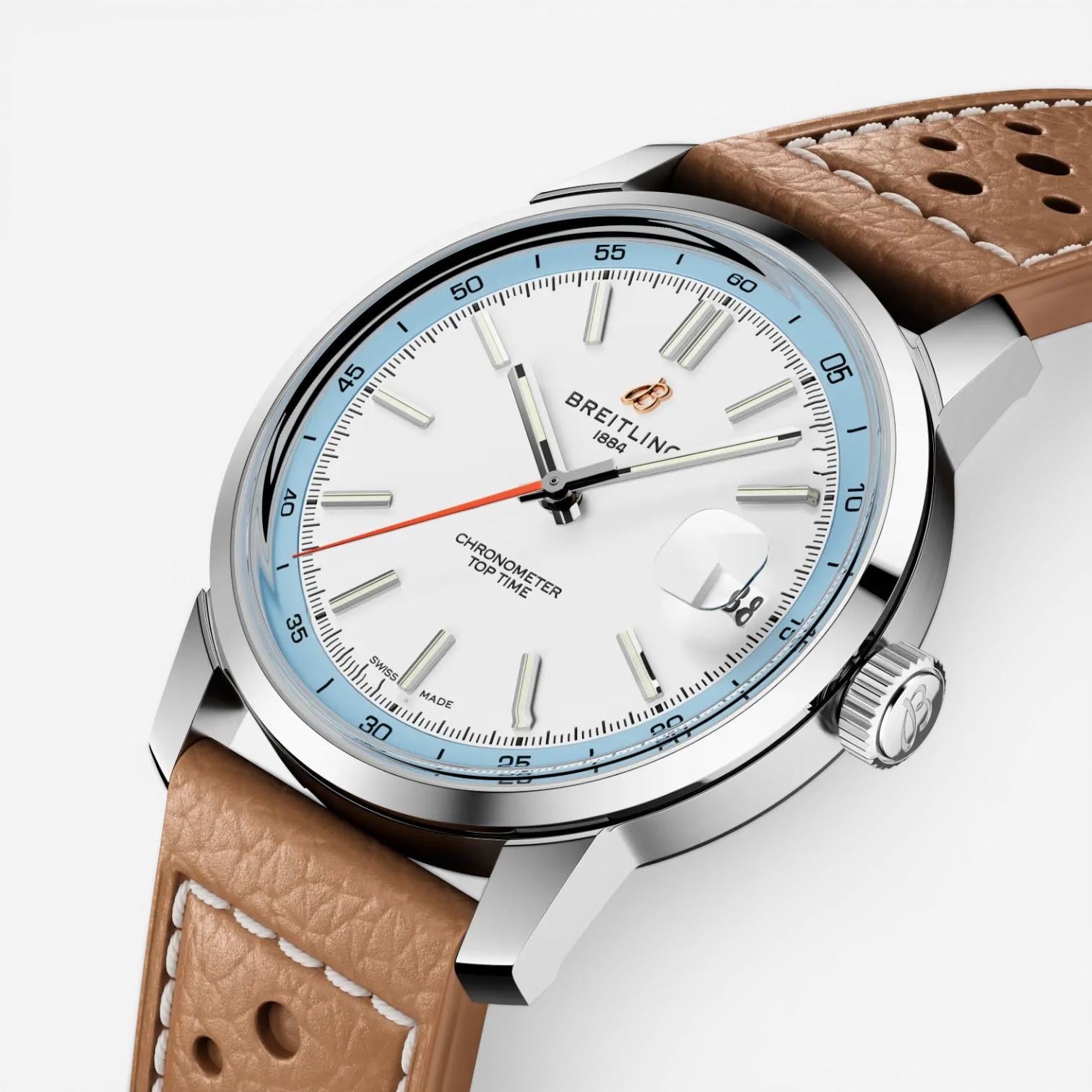 Breitling Top Time Stainless Steel Automatic Men's Watch AB3113281A1X1