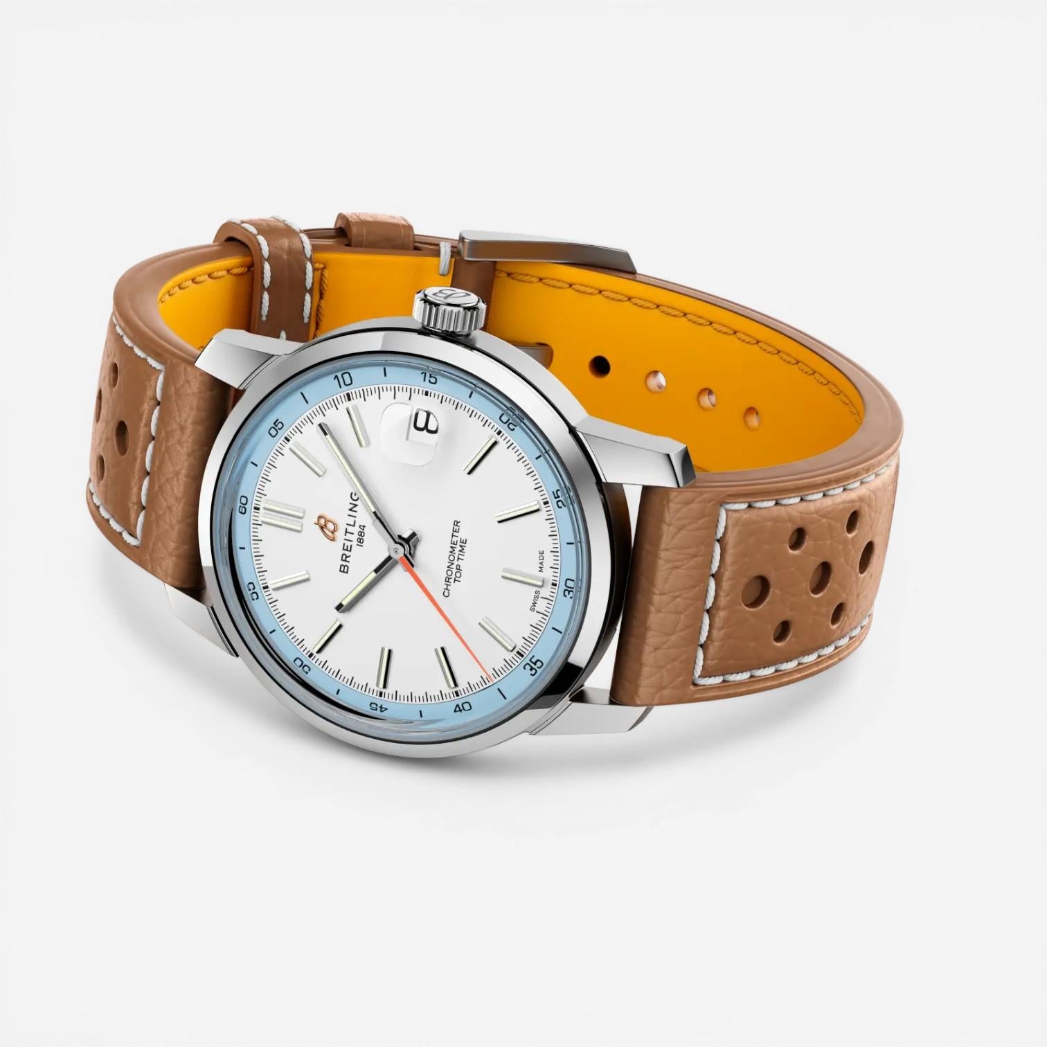 Breitling Top Time Stainless Steel Automatic Men's Watch AB3113281A1X1