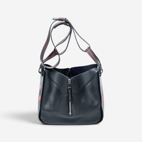 Loewe Polka Dot Black Calfskin Leather Small Hammock Bag ABA1467
