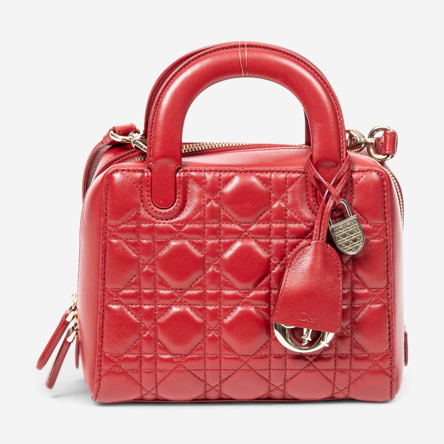 Dior Lily Red Calf Leather Tote ABA2307