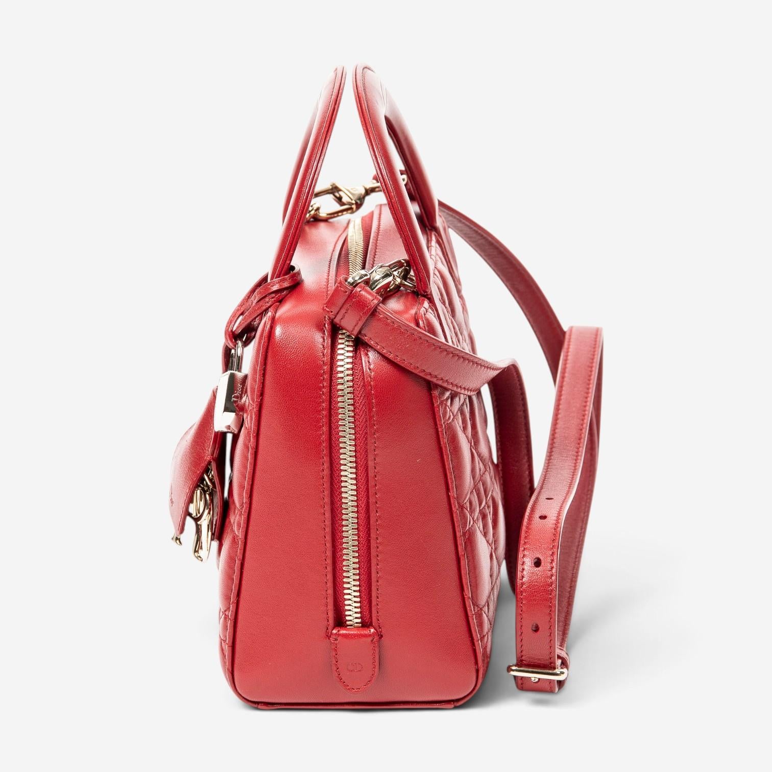 Dior Lily Red Calf Leather Tote ABA2307