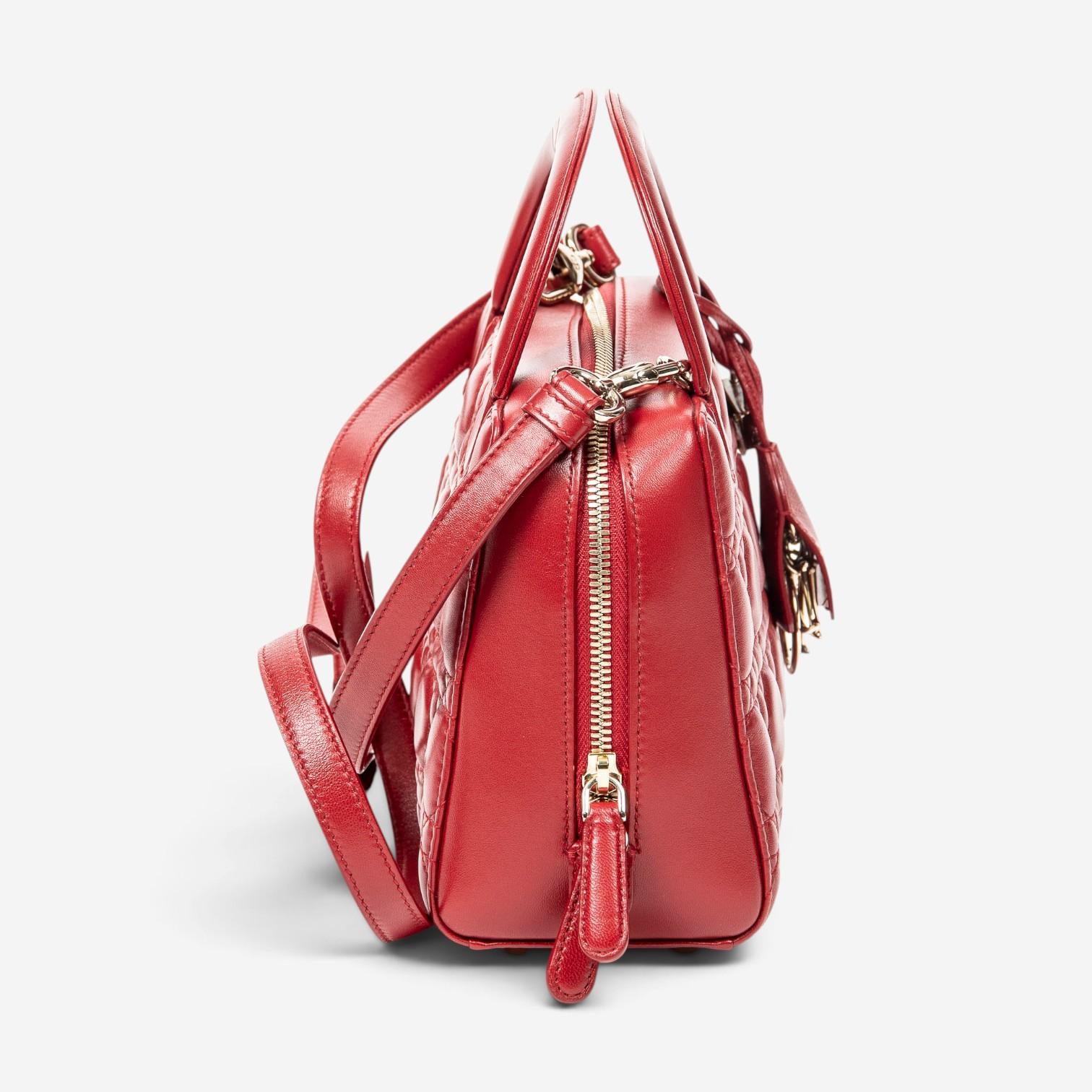 Dior Lily Red Calf Leather Tote ABA2307