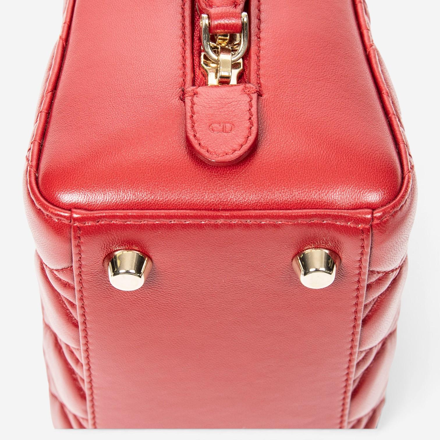 Dior Lily Red Calf Leather Tote ABA2307