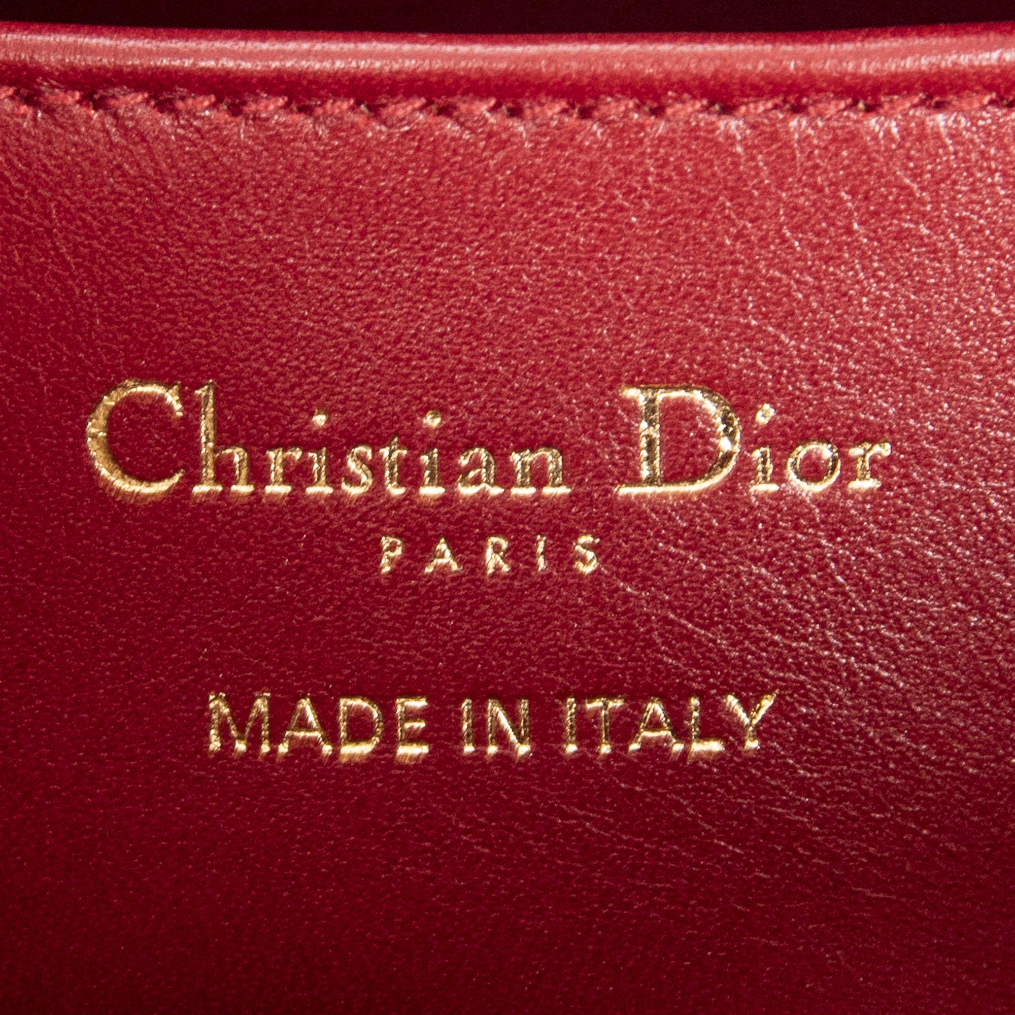 Dior Lily Red Calf Leather Tote ABA2307