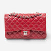 Chanel Classic Red Quilted Caviar Leather Double Flap Bag ABA4614