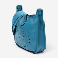 Hermès Evelyne III PM Bleu Colvert Epsom Leather Crossbody Bag ABA8405