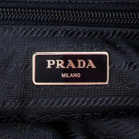 Prada Convertible Square Zip Navy Nylon Canvas Tote Bag ABB5261