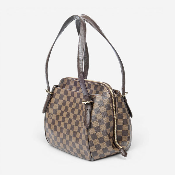 Louis Vuitton Belem Brown Damier Ebene Coated Canvas Shoulder Bag ABB7035