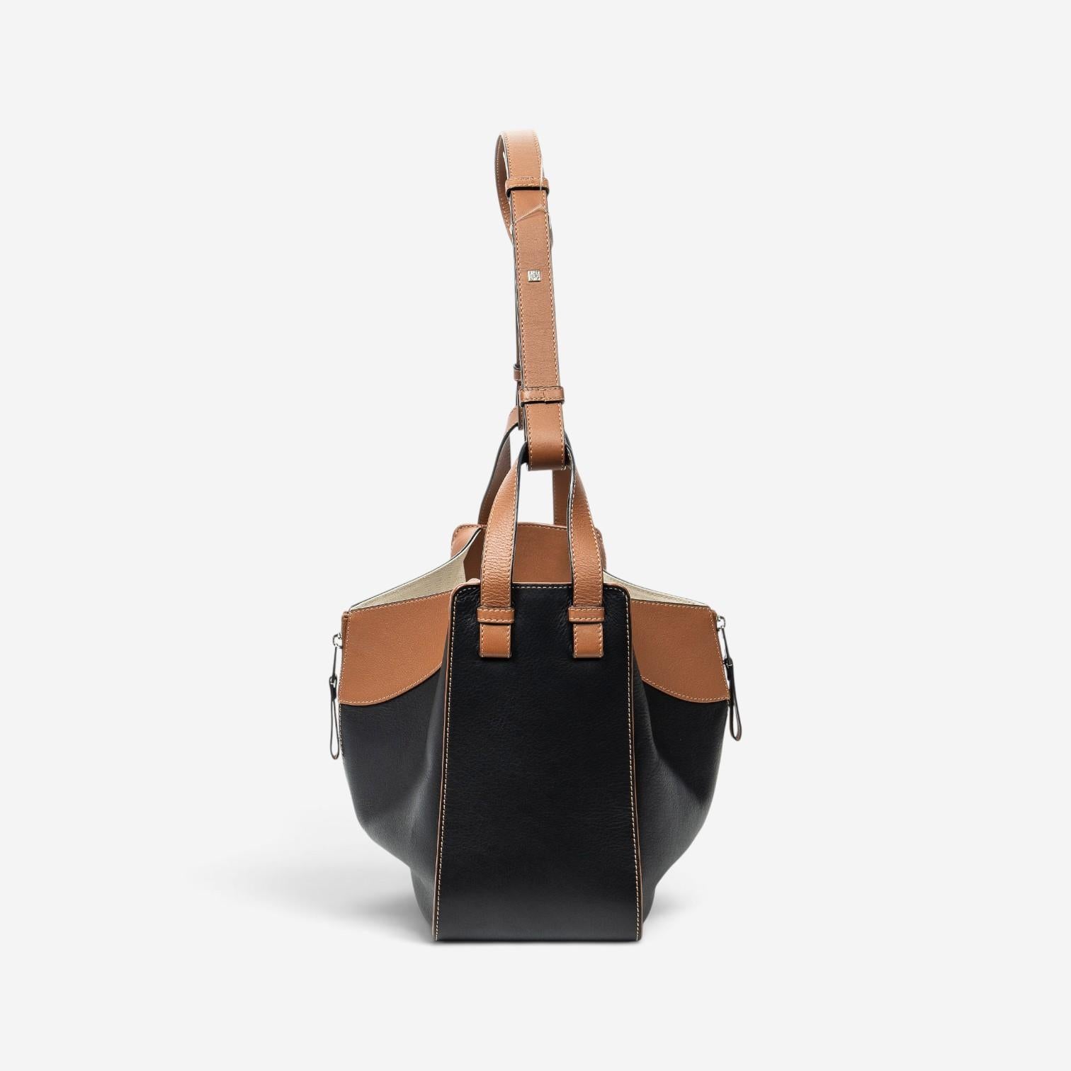 Loewe Brown/Black Calfskin Leather Small Hammock Bag ABC0183