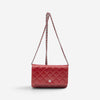 Chanel Classic Red Lambskin Leather Chain Wallet ABC0744