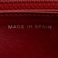 Chanel Classic Red Lambskin Leather Chain Wallet ABC0744