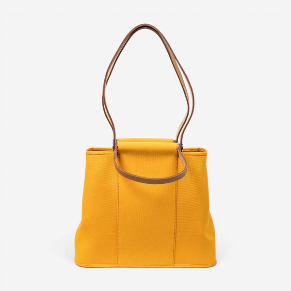 Hermès Cabag Elan Orange Toile Officier Canvas Tote Bag ABC1170