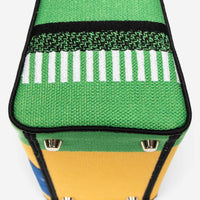 Dior Lady D-Lite Yellow & Green Embroidered Canvas Medium Bag ABC1290