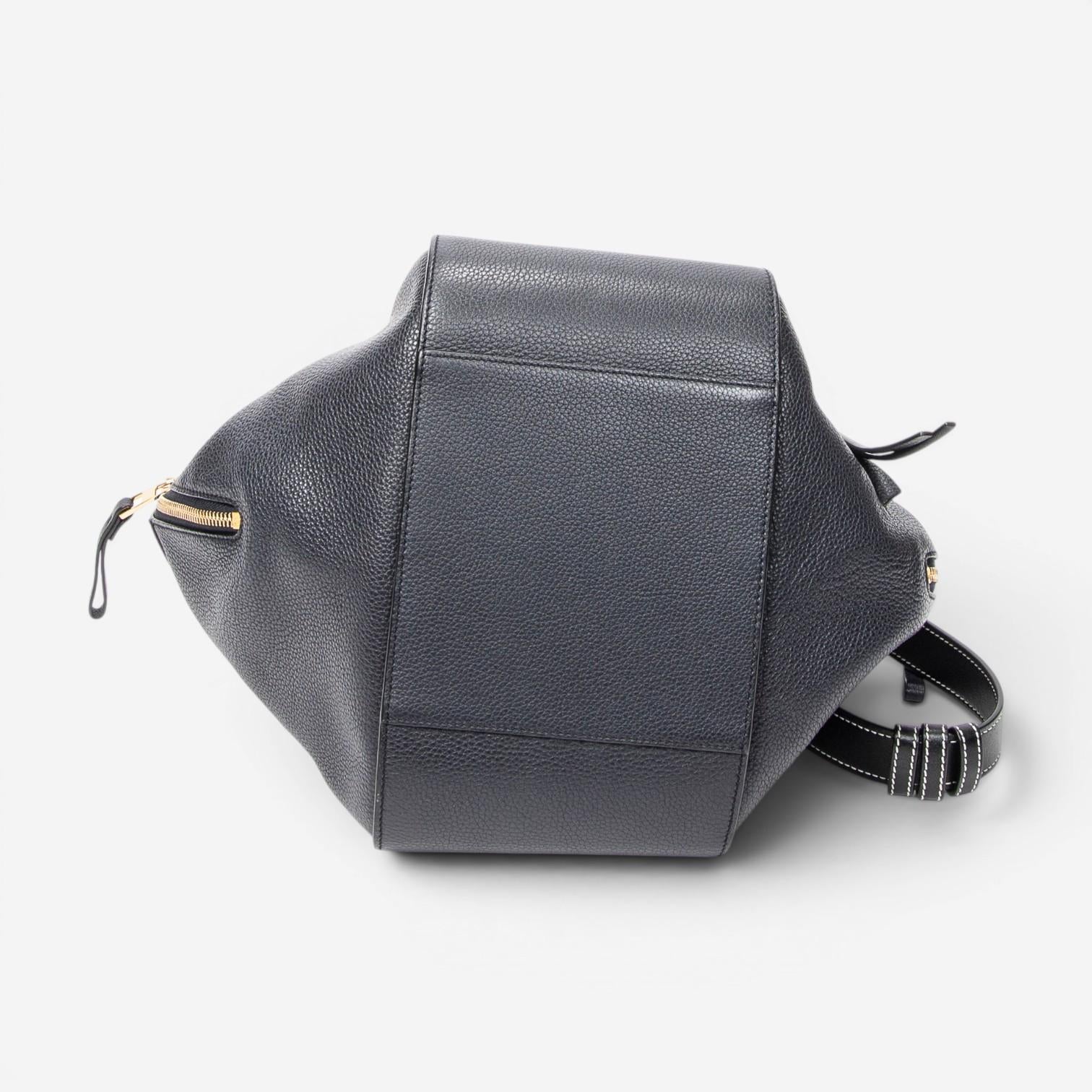 Loewe Hammock Small Navy Grained Calfskin Leather Shoulder Bag ABC4082