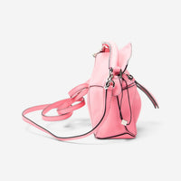 Loewe Pink Calfskin Leather Mini Puzzle Crossbody Bag ABC4083