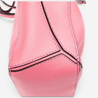 Loewe Pink Calfskin Leather Mini Puzzle Crossbody Bag ABC4083