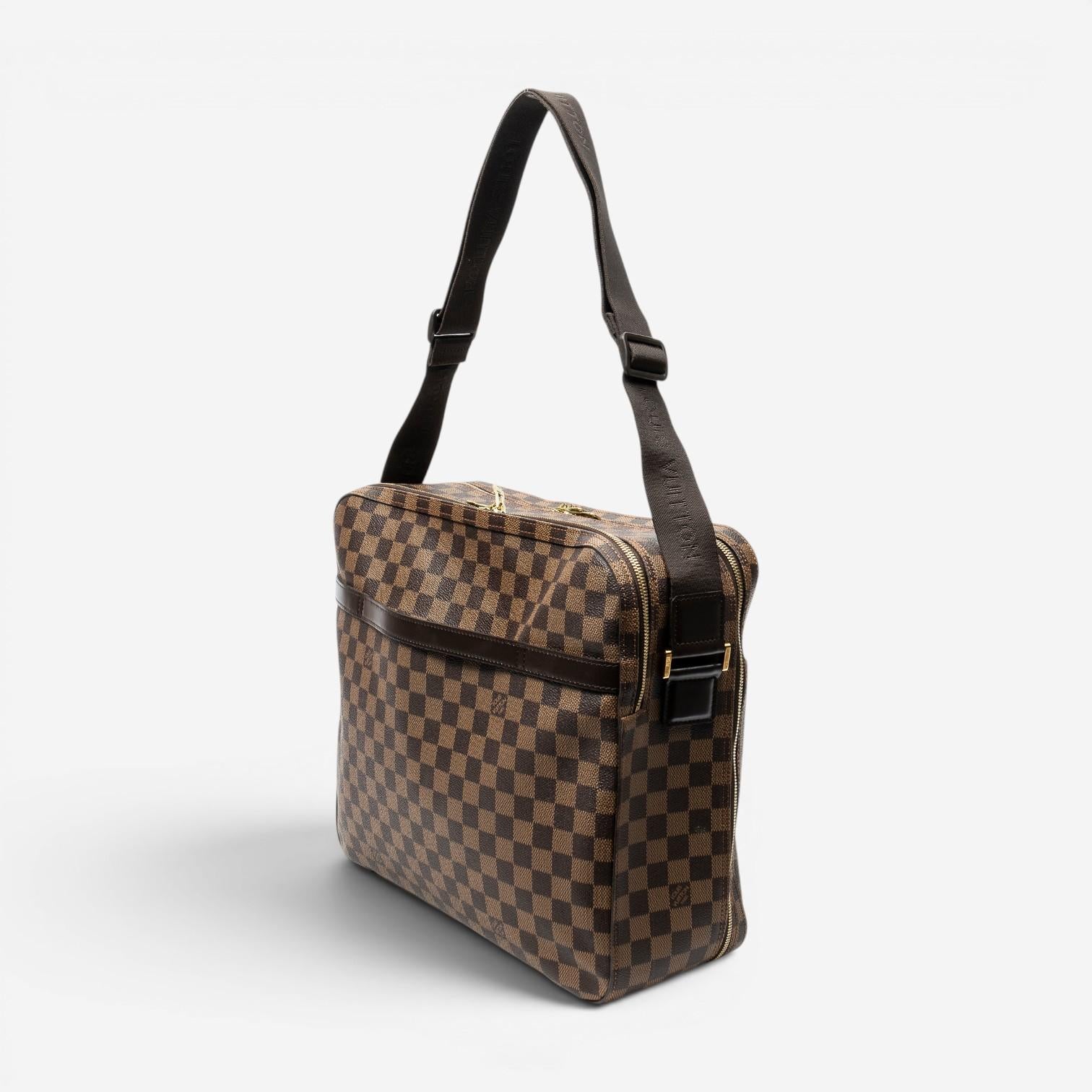 Louis Vuitton Dorsoduro Brown Damier Ebene Coated Canvas Shoulder Bag ABC4290