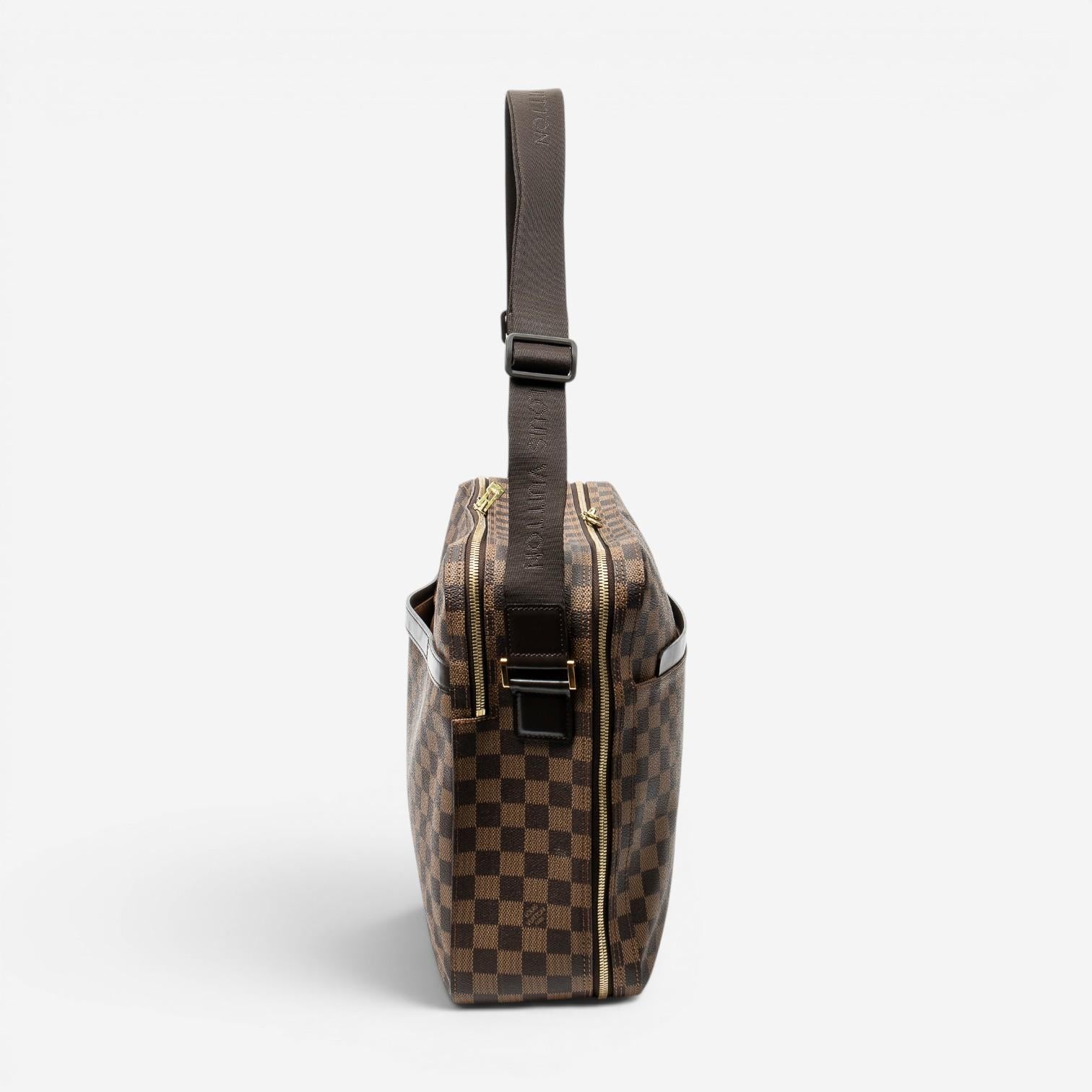 Louis Vuitton Dorsoduro Brown Damier Ebene Coated Canvas Shoulder Bag ABC4290