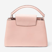 Louis Vuitton Capucines Rose Ballerine Leather Shoulder Bag ABC4775