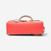 Hermès Herbag Zip Rouge Tomate Toile Officier Canvas Leather Bag ABC4930