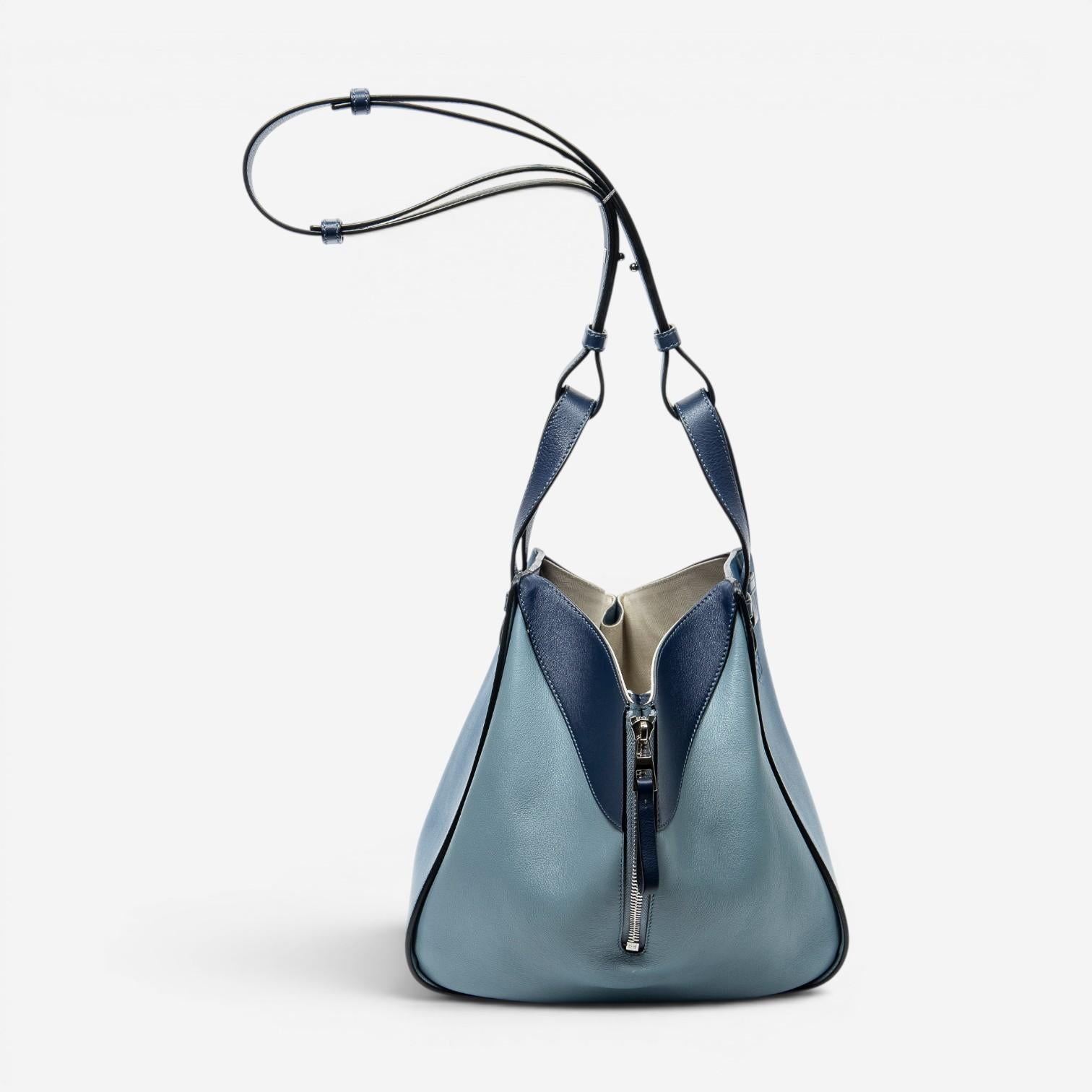 Loewe Hammock Small Blue Calfskin Leather Shoulder Bag ABC4946