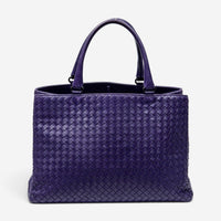Bottega Veneta Milano Purple Calf Leather Tote Bag ABC6096