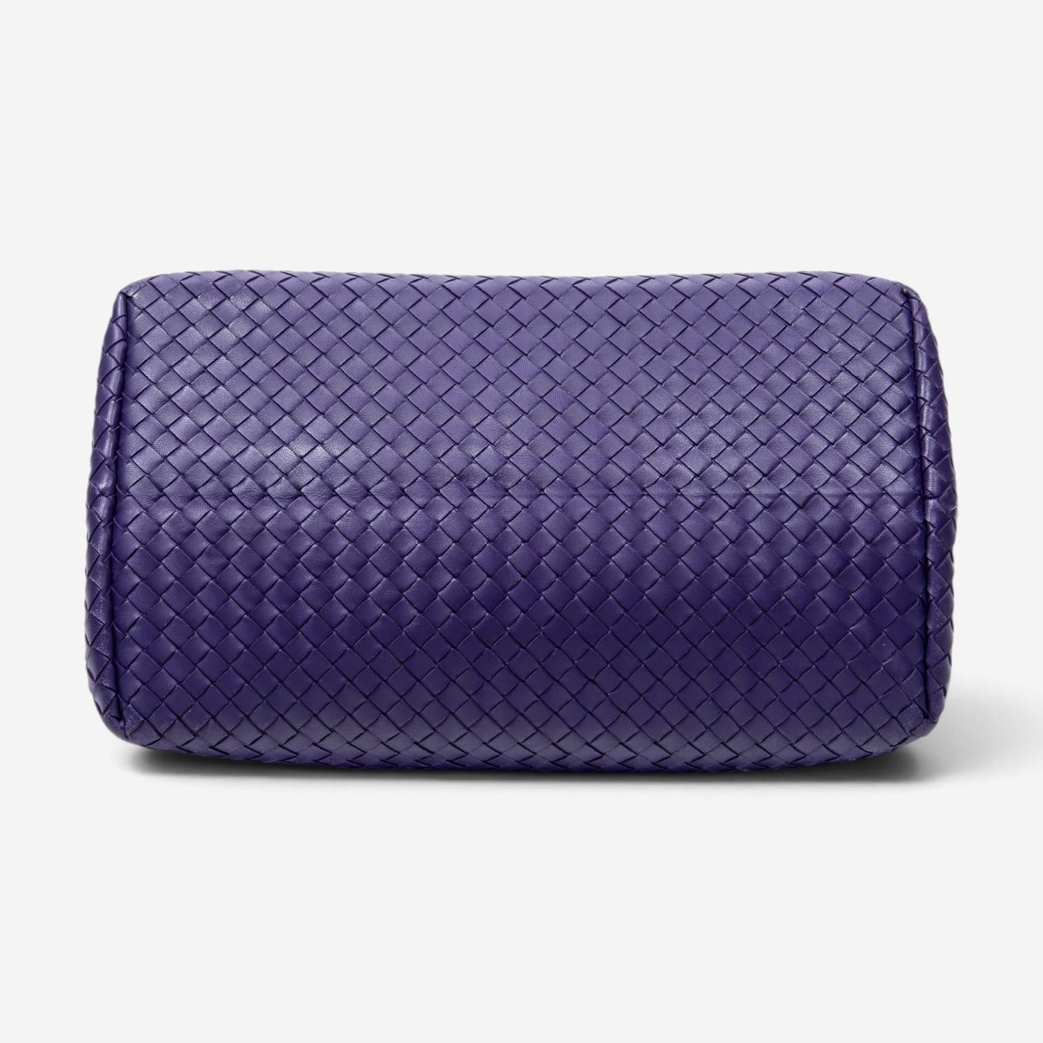 Bottega Veneta Milano Purple Calf Leather Tote Bag ABC6096