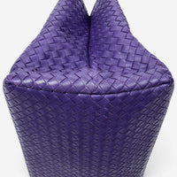 Bottega Veneta Milano Purple Calf Leather Tote Bag ABC6096