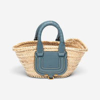 Chloé Marcie Natural Woven Raffia Micro Basket Bag ABC6310