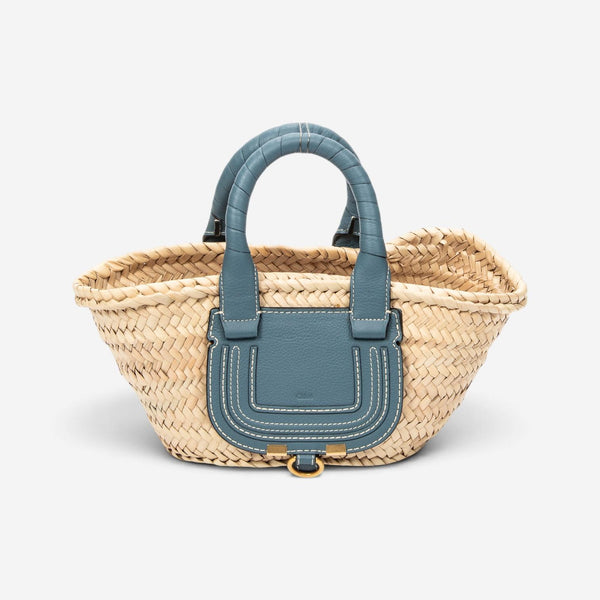 Chloé Marcie Natural Woven Raffia Micro Basket Bag ABC6310